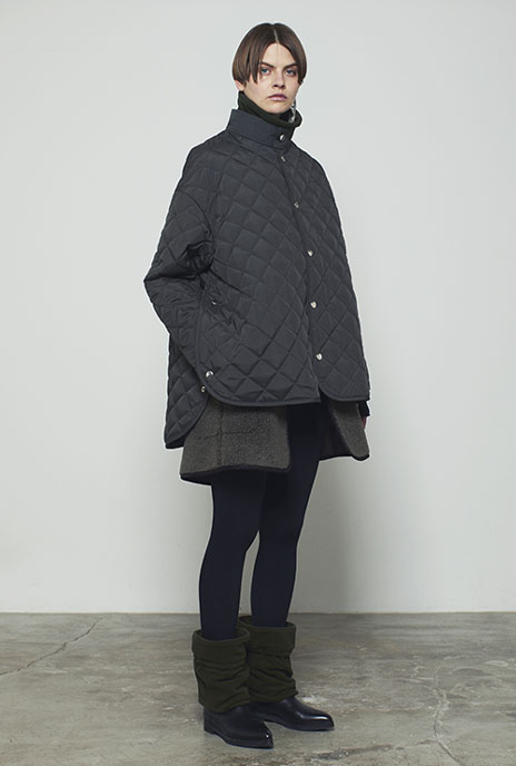 THE RERACS(ザ・リラクス)ショートキルティングコートSHORT QUILTING COAT(BK)