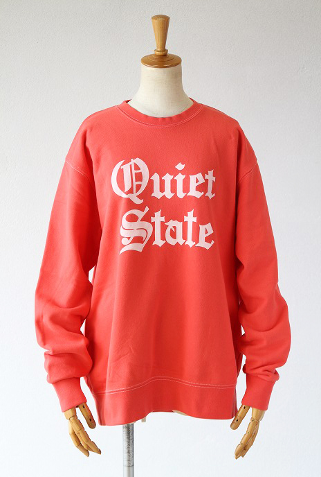 kha:ki(カーキ)VINTAGE DYED SWEAT SHIRTS(RED)